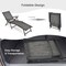Costway Patio Folding Chaise Lounge Chair Outdoor Portable Reclining Lounger Beach Black\Brown\Grey